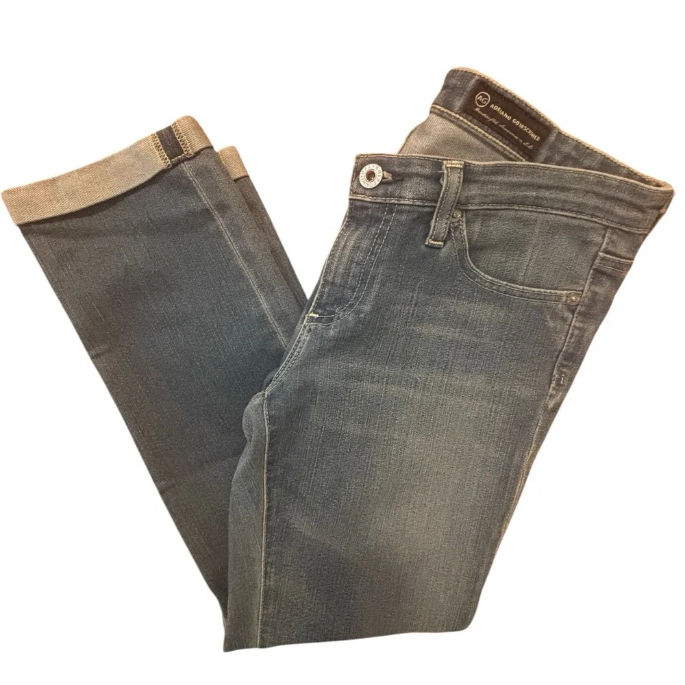 AG The Stilt Cigarette Crop Roll Up Jean - Picture 2 of 6